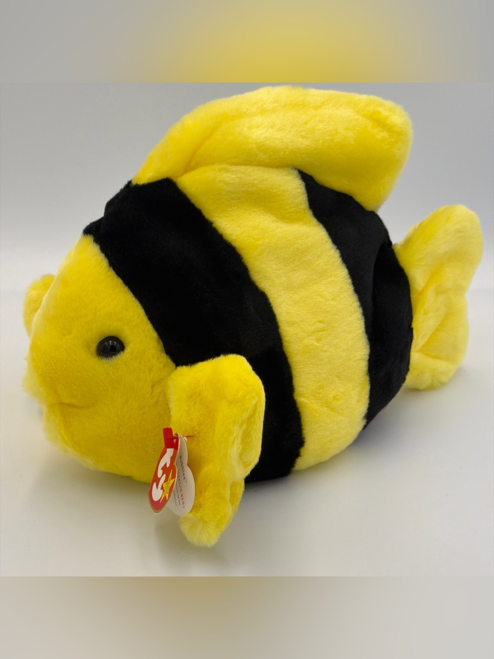 1998 Ty Beanie Buddies Bubbles 10” Fish Plush Stuffed Animal RETIRED